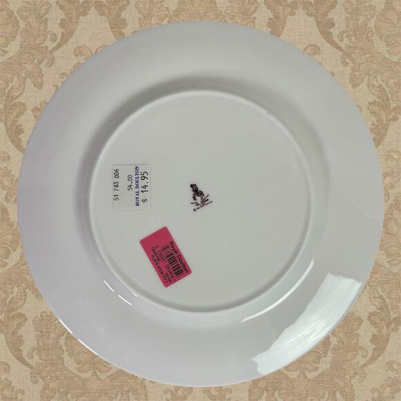 Royal Doulton NEW Tennyson H5249 Gold Trim 10 5/8" Dinner Plate Replacement - Picture 2 of 4